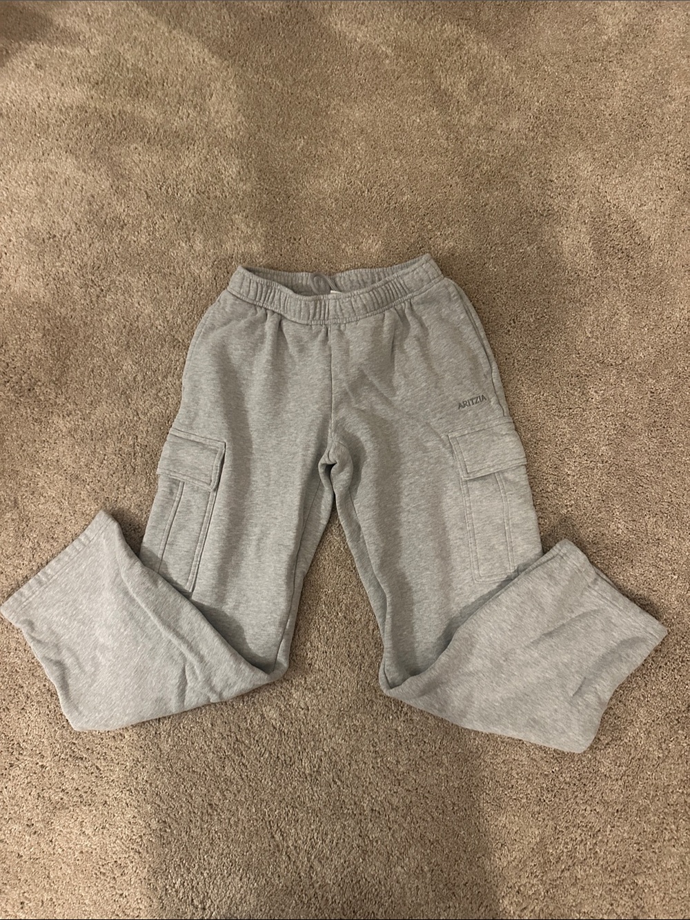 Aritzia Gray Cargo Track Pants - Relaxed Jogger Style